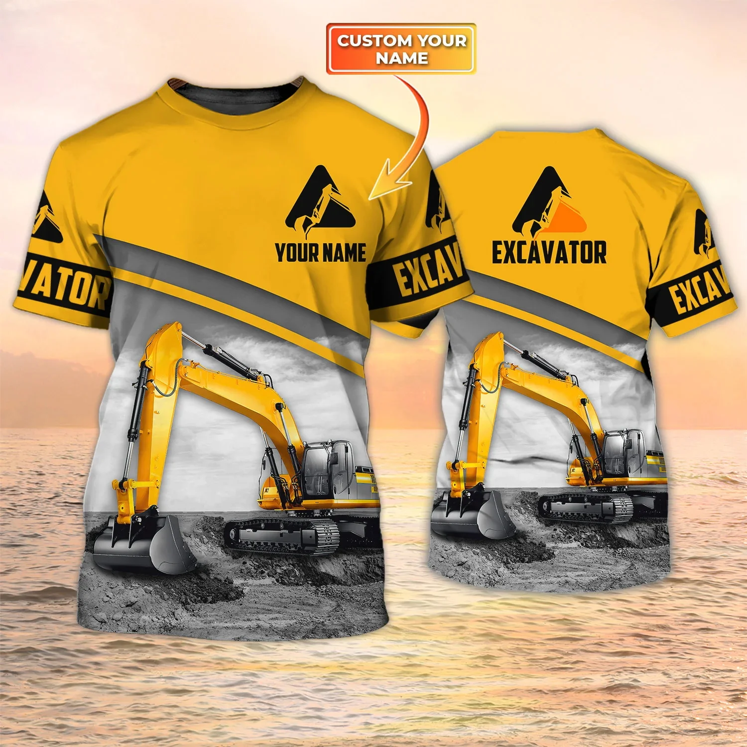 Heavy Equipment Names - Newest Summer Fashion Men's T-shirt Heavy