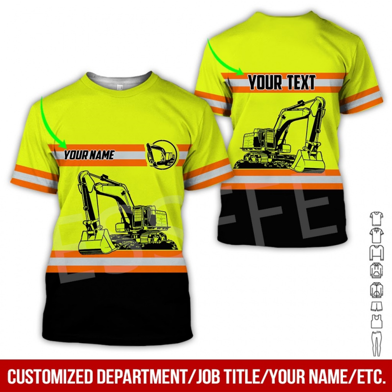 1 Piece Custom Your Picture Te - Heavy Equipment Names 评论和价格