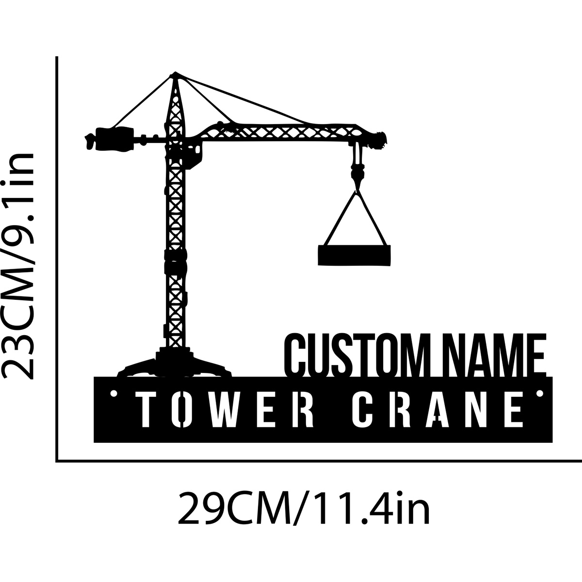 Custom Tower Crane Desk Name P - Heavy Equipment Names 评论和价格