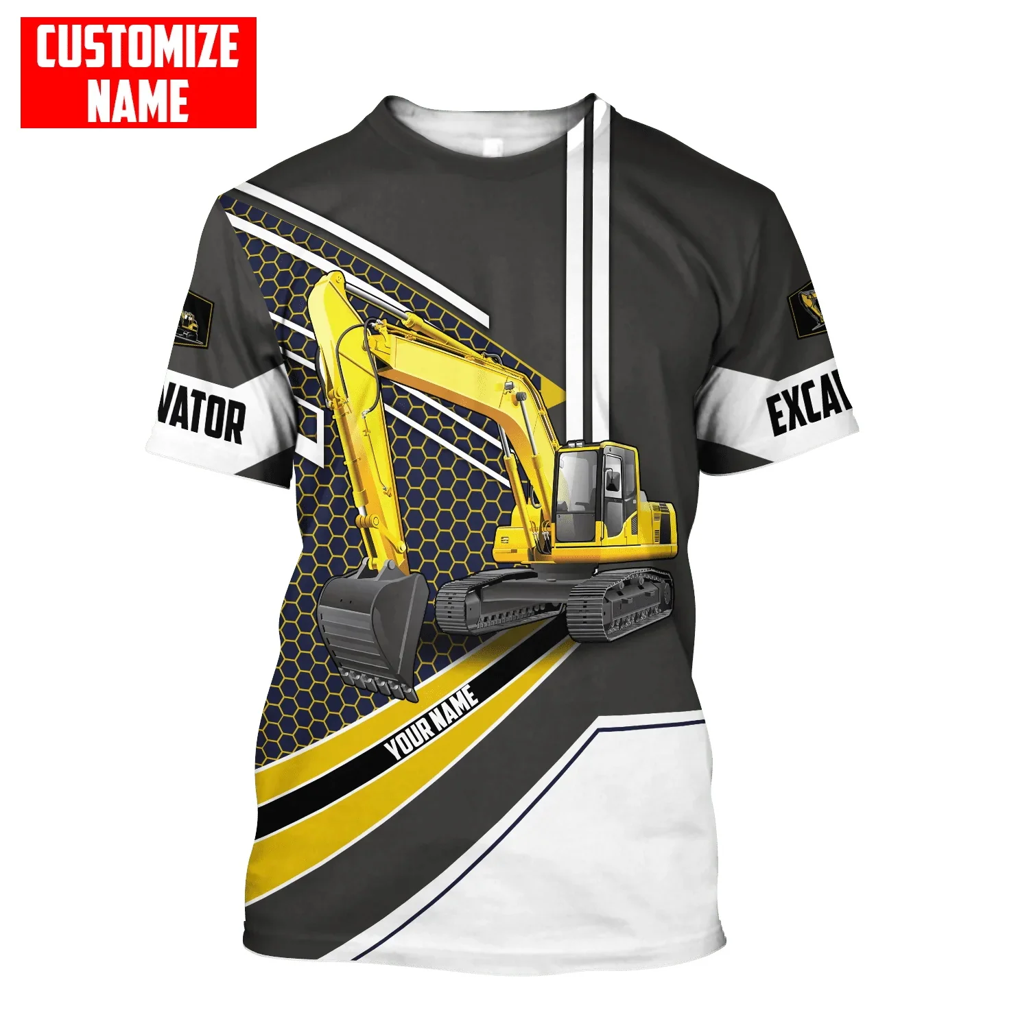 Personalized Name Excavator He - Heavy Equipment Names 评论和价格